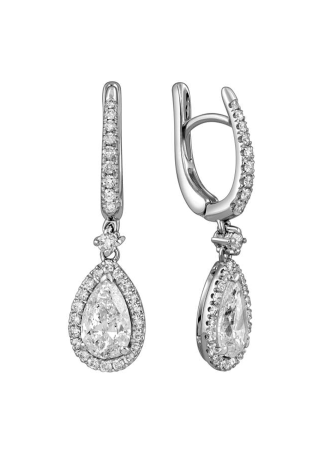 Серьги Crivelli Solitaire crv Белое золото