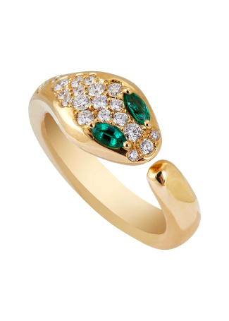 Кольцо Crivelli Snake Желтое золото