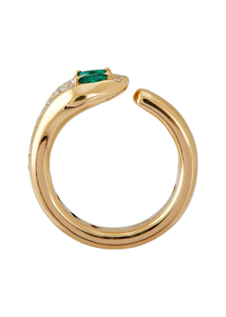 Кольцо Crivelli Snake Желтое золото