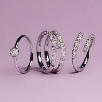 Ring Rosato Bianca Silver