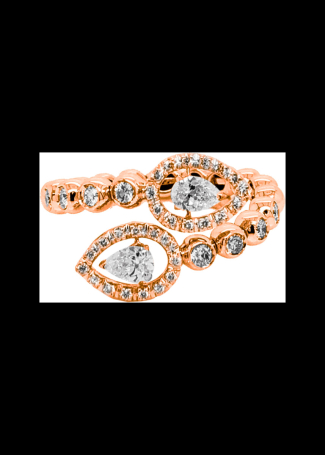 Кольцо Casato Boutique Розовое золото