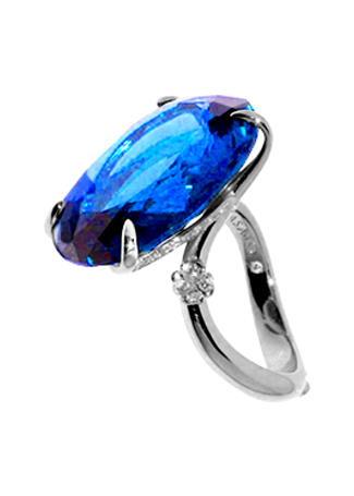 Кольцо Casato Rio Белое золото