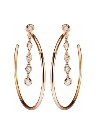Серьги RF Glow Розовое золото