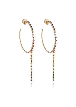 Серьги RF Rainbow Розовое золото