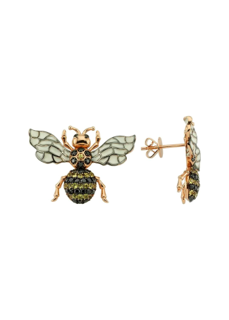Серьги Bee Goddess Bee Розовое золото