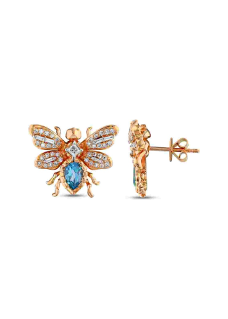 Серьги Bee Goddess Bee Розовое золото