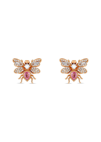 Серьги Bee Goddess Bee Розовое золото