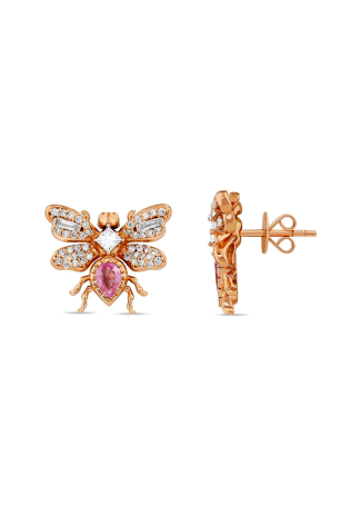 Серьги Bee Goddess Bee Розовое золото