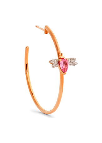 Моно серьга Bee Goddess Bee Розовое золото