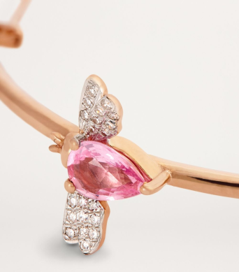 Моно серьга Bee Goddess Bee Розовое золото