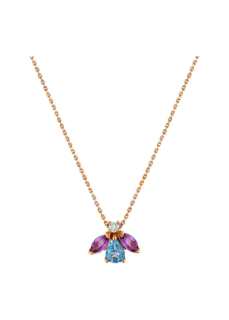 Колье Bee Goddess Bee Розовое золото