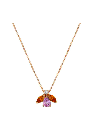 Колье Bee Goddess Bee Розовое золото
