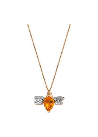 Колье Bee Goddess Bee Розовое золото