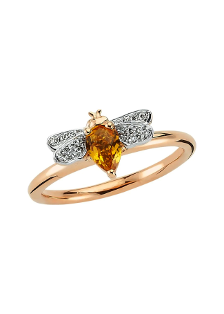Кольцо Bee Goddess Bee Розовое золото