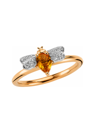 Кольцо Bee Goddess Bee Розовое золото