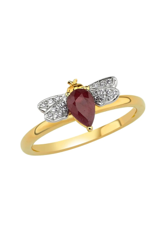 Кольцо Bee Goddess Bee Розовое золото