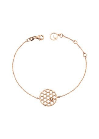 Браслет Bee Goddess Honeycomb Розовое золото