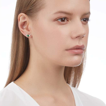 Моно серьга Bee Goddess Bee Белое золото