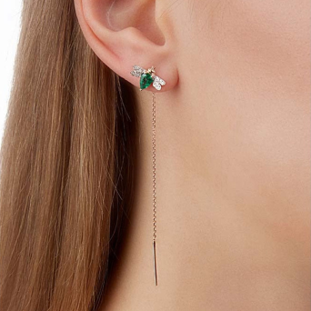 Моно серьга Bee Goddess Bee Розовое золото