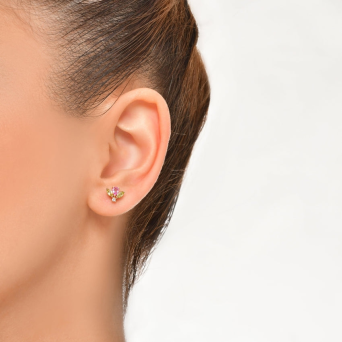 Моно серьга BeeGoddess Bee Розовое золото