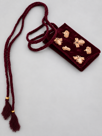 Сөмке Zardozi Takshila Couture Бархат