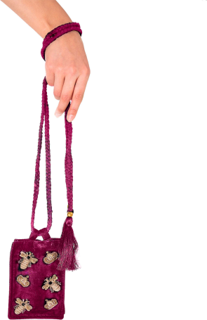 Маленькая сумочка Zardozi Pouch Бархат