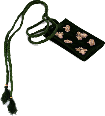 Маленькая сумочка Zardozi Pouch Бархат