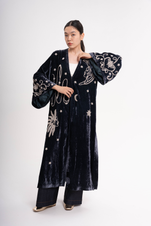 Халат Zardozi Suzani Бархат