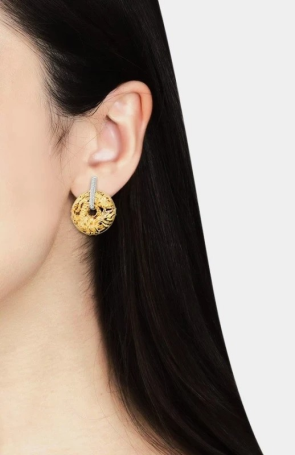 Серьги CarreraYCarrera Circulos de Fuego Желтое золото