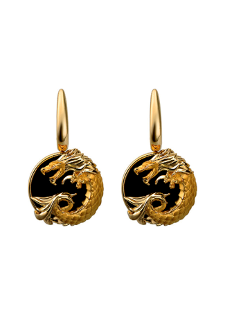 Серьги CarreraYCarrera Circulos de Fuego Желтое золото