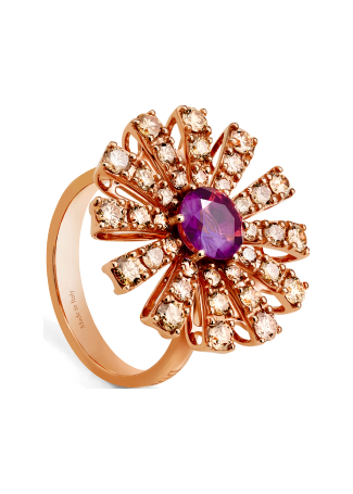 Кольцо Damiani Margherita Розовое золото
