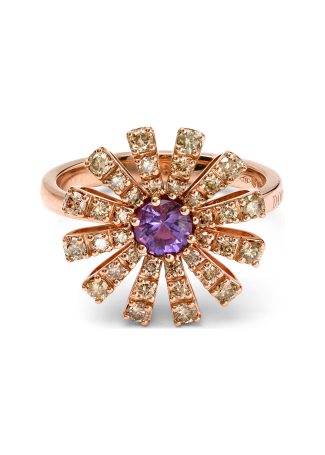 Кольцо Damiani Margherita Розовое золото