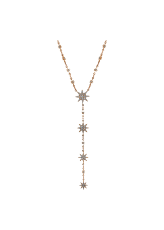 Колье Bee Goddess Venus Star Розовое золото