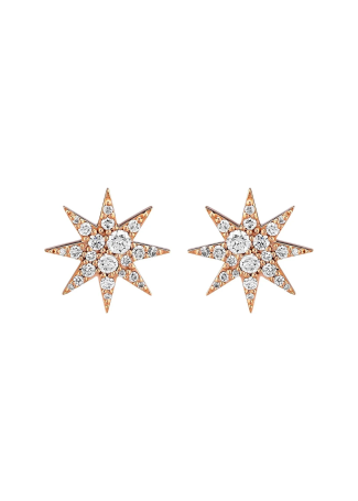 Серьги Bee Goddess Venus Star Розовое золото