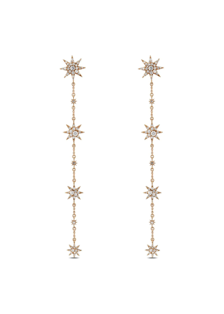 Серьги Bee Goddess Venus Star Розовое золото
