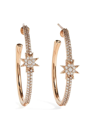 Серьги Bee Goddess Venus Star Розовое золото