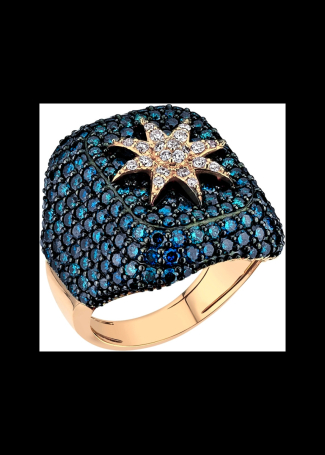 Кольцо Bee Goddess Venus Star Розовое золото