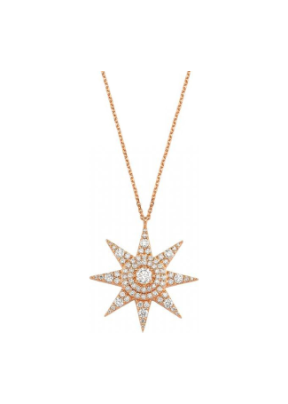 Колье Bee Goddess Venus Star Розовое золото