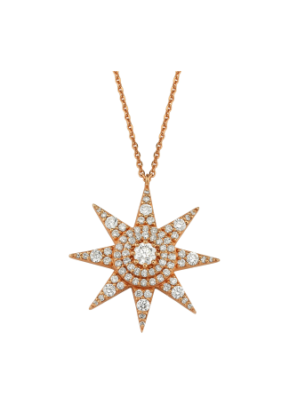 Колье Bee Goddess Venus Star Розовое золото
