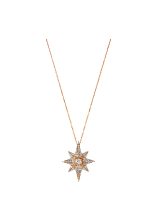 Колье Bee Goddess Venus Star Розовое золото