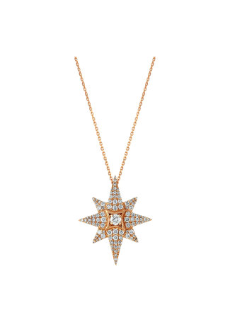 Колье Bee Goddess Venus Star Розовое золото