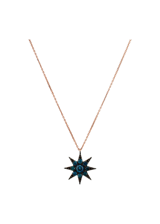 Колье Bee Goddess Venus Star Розовое золото