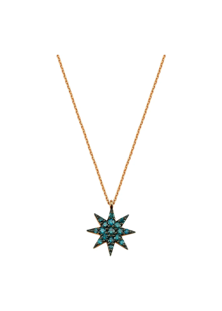 Колье Bee Goddess Venus Star Розовое золото