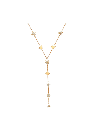Колье Bee Goddess Venus Star Розовое золото