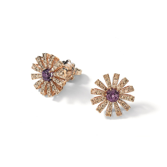 Серьги Damiani Margherita Розовое золото