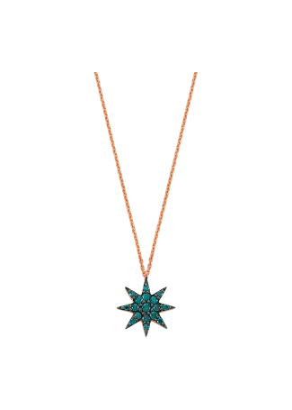 Колье Bee Goddess Venus Star Розовое золото