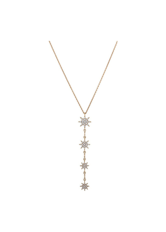 Колье Bee Goddess Venus Star Розовое золото
