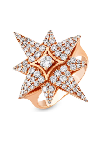 Кольцо Bee Goddess Venus Star Розовое золото