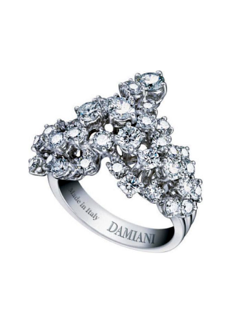 Кольцо Damiani Vulcania Белое золото
