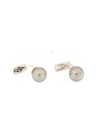 Запонки Damiani Pearl Белое золото